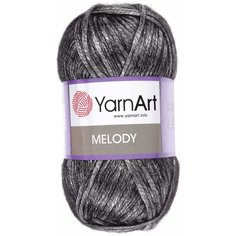 Пряжа Yarnart Melody серый (887), 9%шерсть/21%акрил/70%полиамид, 230м, 100г, 1шт