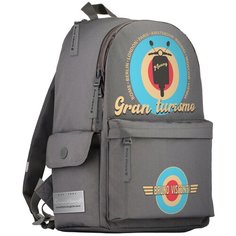 Рюкзак BrunoVisconti, молодежный , серый , «GRAN TURISMO», Арт. 12-003-121/05