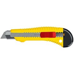 Stayer Нож упрочненный с метал. направляющей и сдвижным фиксатором FORCE-M, сегмент. лезвия 18 мм, Stayer