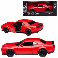 Машинка металлическая Uni-Fortune RMZ City 1:32 Dodge Challenger SRT Demon 2018 (цвет красный)