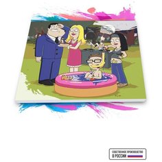 Картина по номерам на холсте American Dad - Family 2, 40 х 50 см Красиво Красим