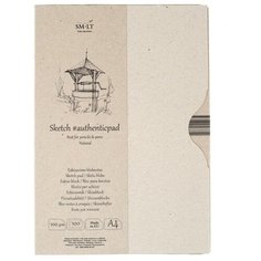 Smiltainis Альбом "Authentic Natural" в папке А4 100л 100 г/м2 белый, склейка sela