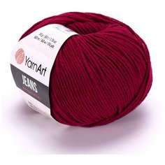 Пряжа YarnArt Jeans (66 - Бордо)