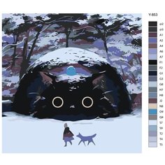 Картина по номерам Y-853 "Кот" 40х40 Brushes Paints