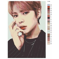 Картина по номерам V-104 "K-pop Monsta X. Участник группы" 40х60 Brushes Paints