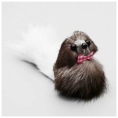 Мышь из натурального меха малая, корпус 5 см, микс цветов Noname