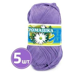Пряжа ПНК им. Кирова Ромашка (2306), фиалковый, 5 шт. по 75 г