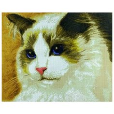 Алмазная мозаика Paintboy на подрамнике размер 40х50 квадратные камешки GF 4396 Белый кот
