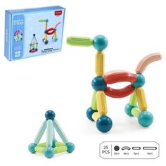 Конструктор магнитный для малышей Магические палочки, 25 деталей Нет бренда