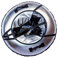 Санки надувные Тюбинг RT NEO чёрно-серый металлик + автокамера, диаметр 105 см Snow Moto