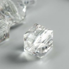 Бусины для творчества пластик "Кристалл прямоугольный" набор 5 шт 2,3х2х1,9 см Арт Узор