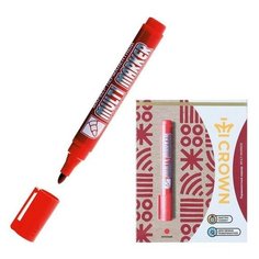 Маркер перманентный 3.0 мм, Crown Multi Marker, красный