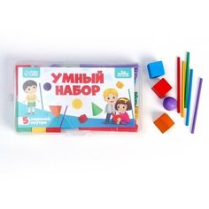 Кубики, счётный материал «Умный набор» Лесная мастерская Китай