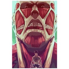 Картина по номерам на холсте аниме Атака Титанов 5402 40x60