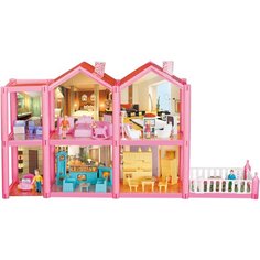 ABtoys кукольный домик "В гостях у куклы", PT-01303, розовый