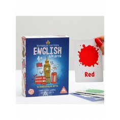 Настольная развивающая игра English для детей, 70 карт, ЛАС играс