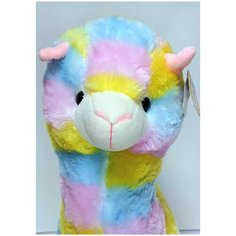 Мягкая игрушка радужная Лама - Альпака 45 см Toy and Joy