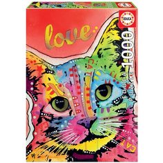 Пазл 1000 деталей Моя кошачья любовь, Дин Руссо Educa