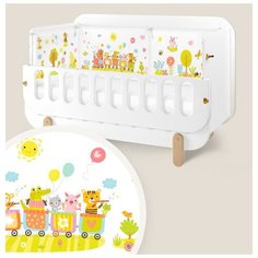 Dr.Hygge Бортик (3 секции) HG210301 Салатовый поезд