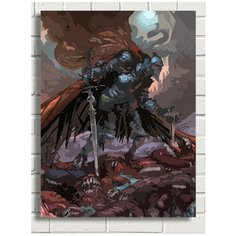 Картина по номерам игра Dark Souls (Сигмайер, Арториас, Гвин) - 8405 В 30x40