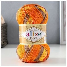 ALIZE Пряжа "Diva Batik" 100% микрофибра 350м/100гр (7632)