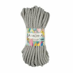 Пряжа ARACHNA Craft Maxi 75% хлопок, 25% фибра 3 шт. х 268 г 15.24 м цв. №06 серый (Craft Maxi-№06 серый)
