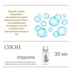 Озон, отдушка для свечей и мыла 30 мл Candle M
