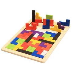 Конструктор / Деревянный конструктор / Сортер для малышей / Сортер деревянный / Тетрис деревянный Atlanfa