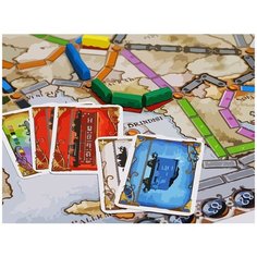 Картина по номерам на холсте настольная игра Ticket ro ride Билет на проезд - 6922 Г 30x40