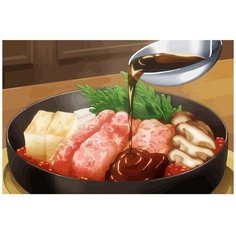 Картина по номерам на холсте еда из аниме - 11