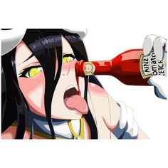 Картина по номерам на холсте аниме девушка ахегао - 1750