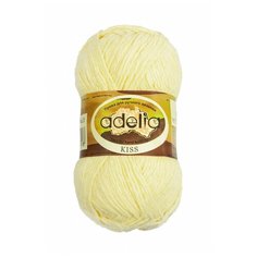 Пряжа ADELIA "KISS" 100% полиэстер 10 шт.х50г 145м №23 жёлтый