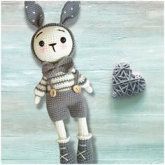 Набор для вязания/Игрушка Зайчик 50см нет бренда