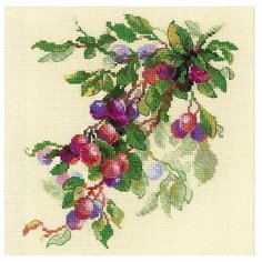 Набор для вышивания "Ветка сливы", 30x30 см, Риолис (Сотвори Сама)