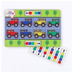 Обучающая игра "Машинки" П3000./В упаковке: 1 Smile Decor