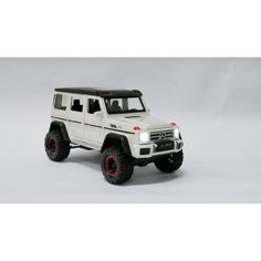 Машинка коллекционная Mercedes G500 big wheel 4x4 Мерседес Г500 большие колеса CheZhi 1:24, открываются двери, капот, багажник, свет, звук, инерционная