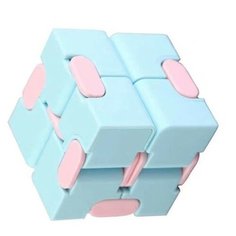 Игрушка антистресс трансформер для рук бесконечный кубик, фиджет игрушка, головоломка, голубой Игрушки