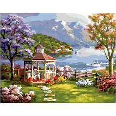 Картина по номерам Беседка на берегу моря 40х50 см АртТойс