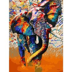 Картина по номерам Радужный слон 40х50 см АртТойс