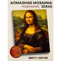Алмазная мозаика на подрамнике 30х40 Хоббитми