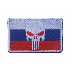 Нашивка шеврон (патч) с липучкой №2, флаг России Mpsaler