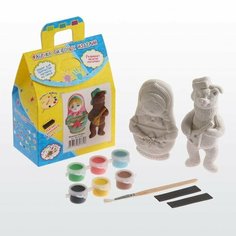 Набор магнитов для раскраски "Матрёшка и потапыч" ТВОРИМ ВМЕСТЕ