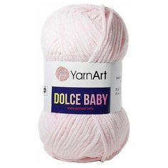 Пряжа YarnArt Dolce Baby бледно-розовый (781), 100%микрополиэстер, 85м, 50г, 2шт