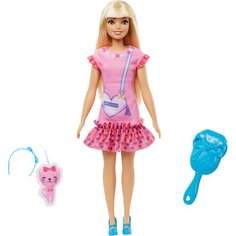 Кукла Mattel My First Barbie, 34 см, HLL19 розовый