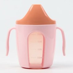 Поильник детский с твёрдым носиком Protect Me, 200 мл, цвет розовый Lalababy