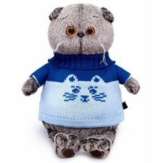 Budi Basa Мягкая игрушка Кот Басик в свитере с котом 19 см Ks19-207