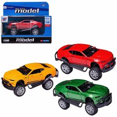 Машинка Junfa Джип 1:32 металлический с открывающимися дверцами инерционный WT-10553