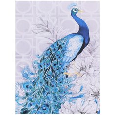 Алмазная мозаика на подрамнике 20х30 птицы, алмазная вышивка 20*30, алмазная живопись 30х20, 30*20, Наборы с круглыми стразами, павлин Стиль для Дома