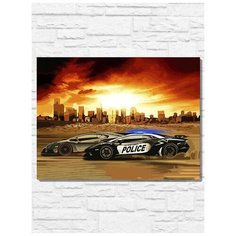 Картина по номерам на холсте игра Need for speed Rivals (PS, Xbox, PC, Switch) - 9820 Г 30x40