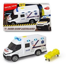 Машинка скорой помощи с носилками 18 см свет звук Dickie Toys